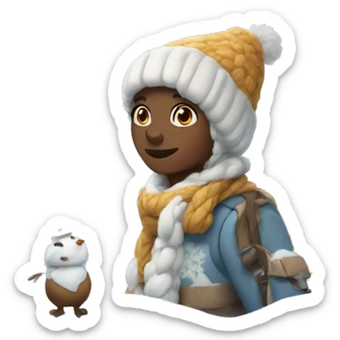 Winter wonder  land  sticker