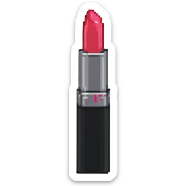 Red lipstick tube sticker