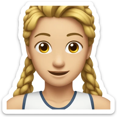 Una gimnasta rítmica  sticker