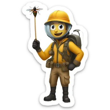 Bug Catcher sticker