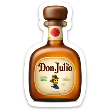 Don julio bottle  sticker