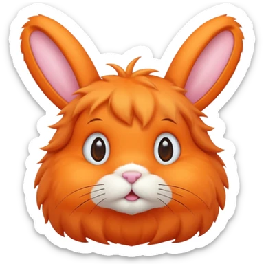 Keep it like that but the bunny thr color orngne sticker
