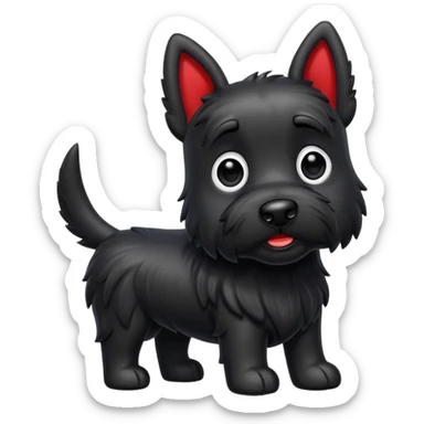 Scottie dog emoji sticker