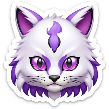 Baihumon-Gatomon-Liepard-Pokémon-Fakémon-Digimon-hybrid-fusion sticker