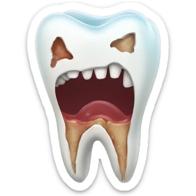 Tooth decay  sticker
