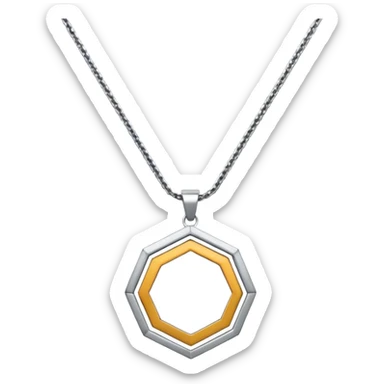 hipster necklace sticker