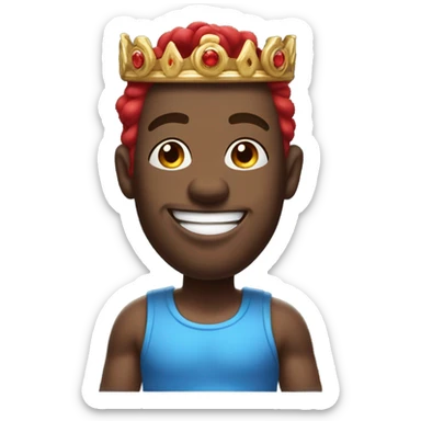 Blue Genie from aladdin  sticker