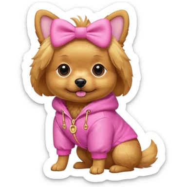 Juicy Couture dog  sticker
