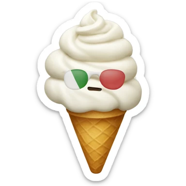 Italian gelato sticker