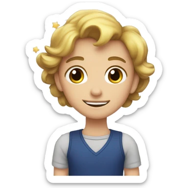 Corazón con estrellas  sticker