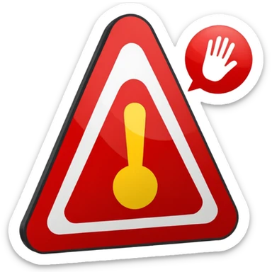 meme sign BAN! sticker