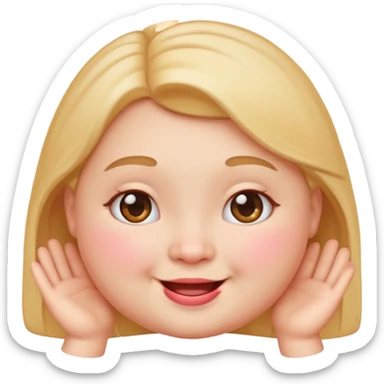 Cute emoji femal chubby sticker