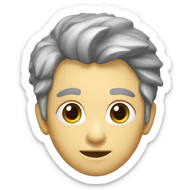 Mouvement de tête qui se baisse sticker