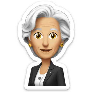 christine lagarde sticker