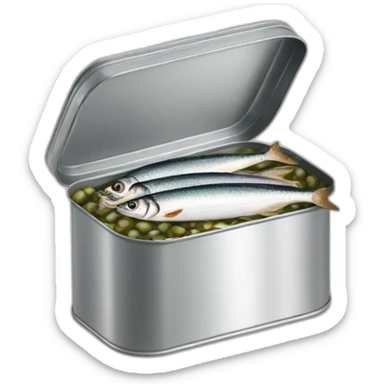 sardines in a tin sticker