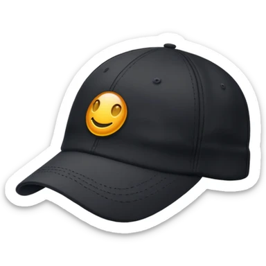 black golf hat sticker