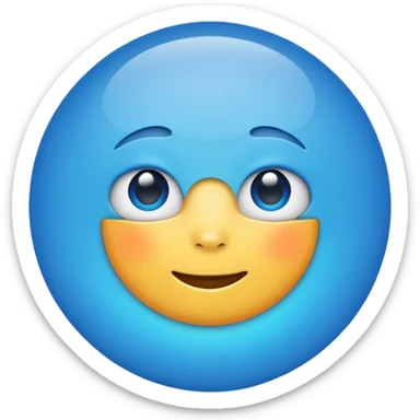 Create a verify parody badge  emoji with this ✅🔵 sticker