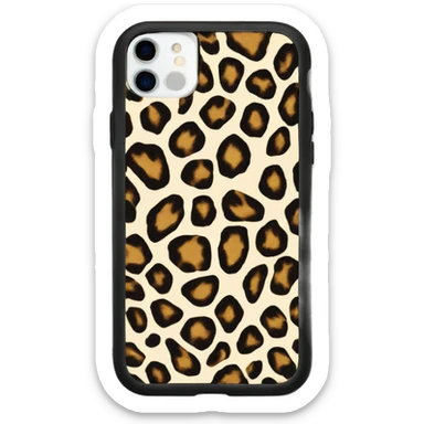 Leopard Print iPhone case  sticker