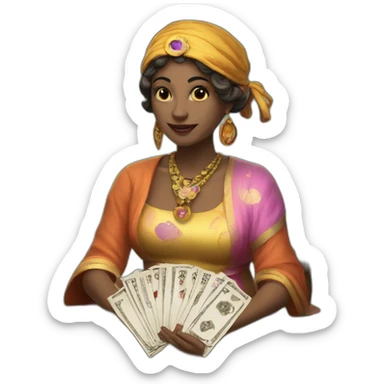 fortune-teller ca sticker