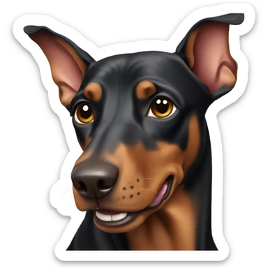 Doberman pinscher sticker