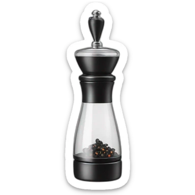 glass pepper mill sticker