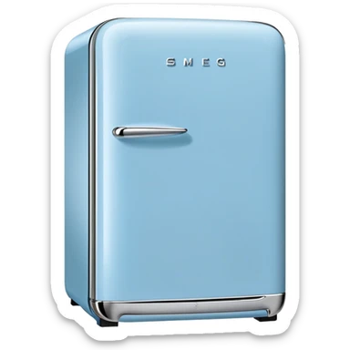 babyblue smeg fridge sticker