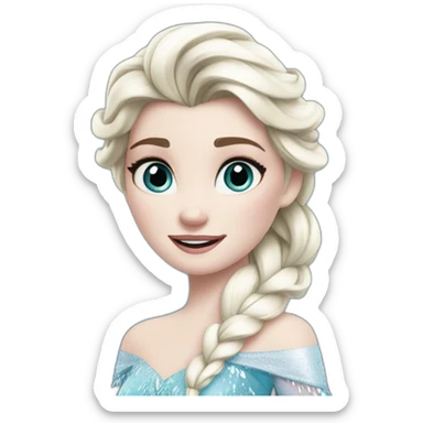 elsa from frozen sticker