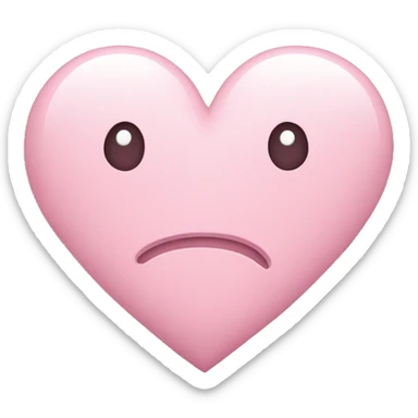 Light pink heart sticker