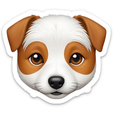Jack Russell blanc  sticker