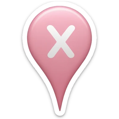 Light pink checkmark sticker