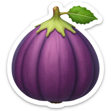 Fig fruit sticker
