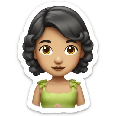 Niña enojada sticker