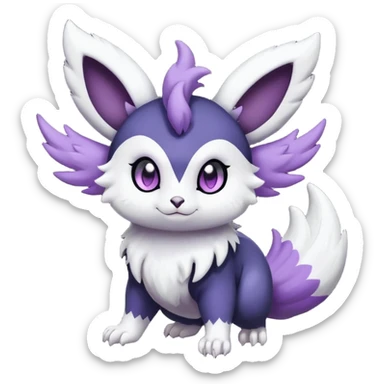 Shiny Furret-Absol-Noibat-Hybrid (Full body) sticker