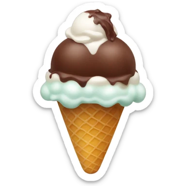 choco gelato (Italian ice cream) sticker
