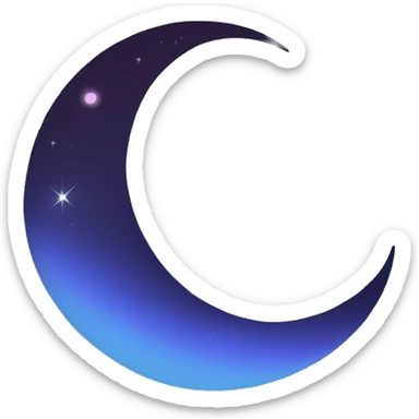 crescent sticker