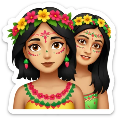 Flower-Crowned Dancer sticker