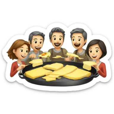 raclette party sticker