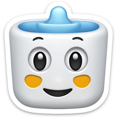 Bite en plastique sticker