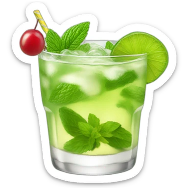 Beautiful birthday mojito sticker