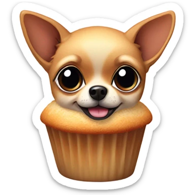 Chihuahua are muffin sticker