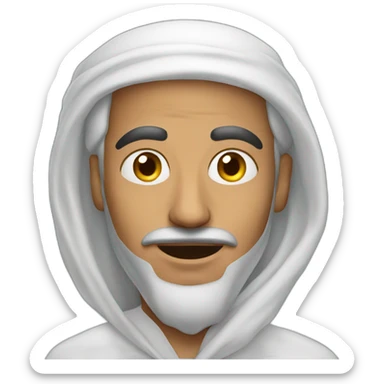 Arabic man with oil sticker