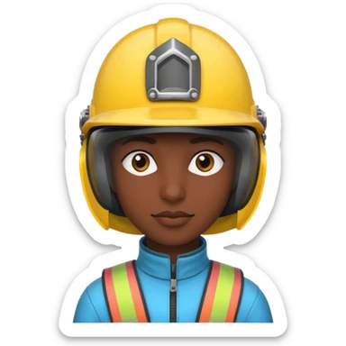 Colorful Helmeted Traveler sticker