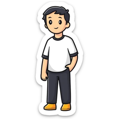 cool person avatar sticker