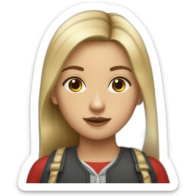 serbian girl sticker