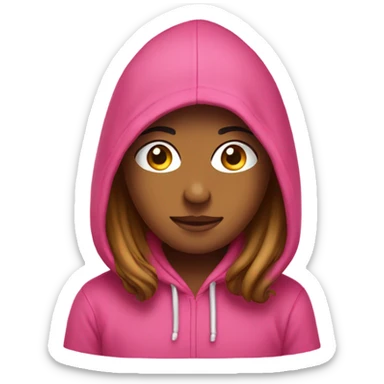 Pink hoodie  sticker