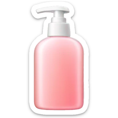 Light pink shower gel sticker