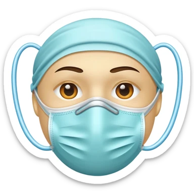 medical mask sticker