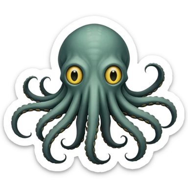 una spaventosa creatura aliena, simile agli orrori di H.P. Lovecraft sticker