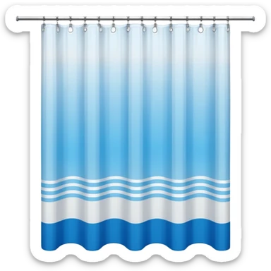 shower curtain sticker