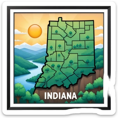 Indiana in Tennessee  sticker